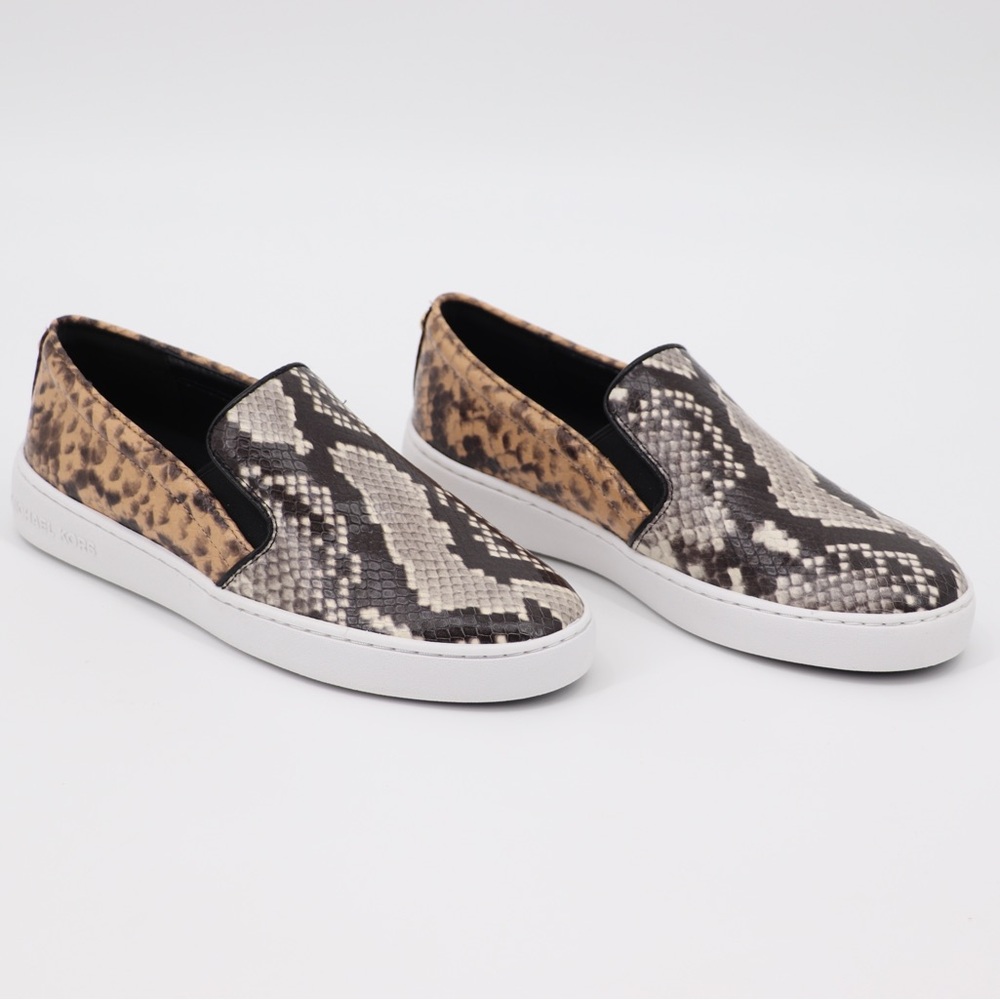 New Michael Kors Keaton Leather Slip On Sneaker 7.5
